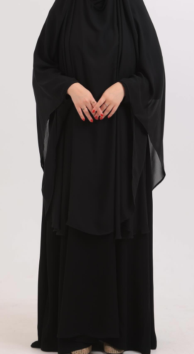 عباية صلاة سوداء انسيابية